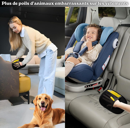 GANT-ÉLECTROSTATIQUE ™ | Anti-poils pour Chiens & Chats